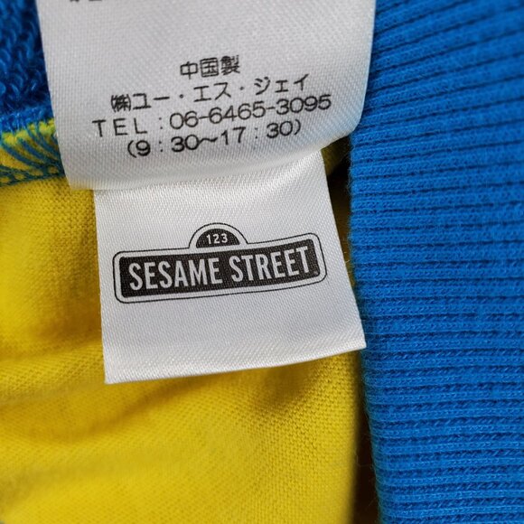 Universal Studios Japan Cookie Monster Zipper Pocket Pullover Sweatshirt Medium - Picture 6 of 11